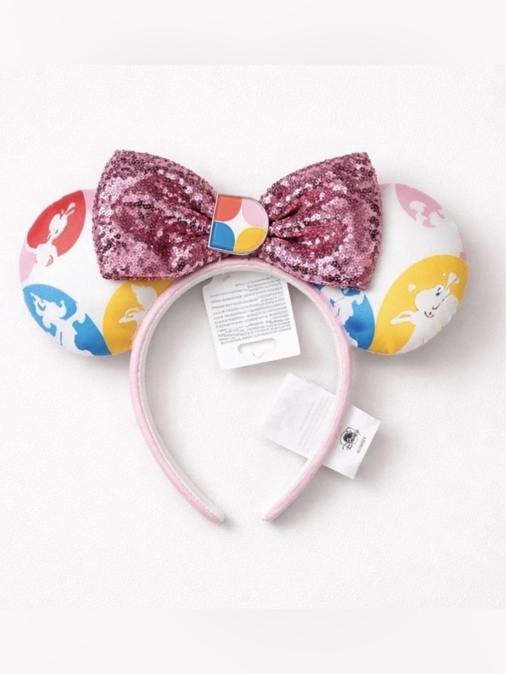 The Villas At Disneyland Hotel 
Disney Vacation Club Sequin/Bow Minnie Ears NWT